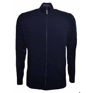 Ted Baker London Delgado Full Zip Cardigan Deep Navy Blue Size 4, Large Men’s